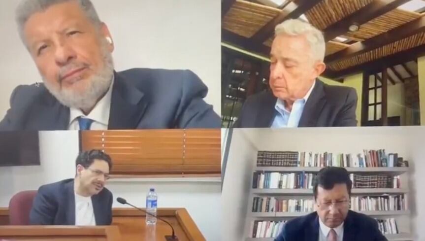 Así fue el primer cara a cara entre Álvaro Uribe Vélez e Iván Cepeda en el juicio.