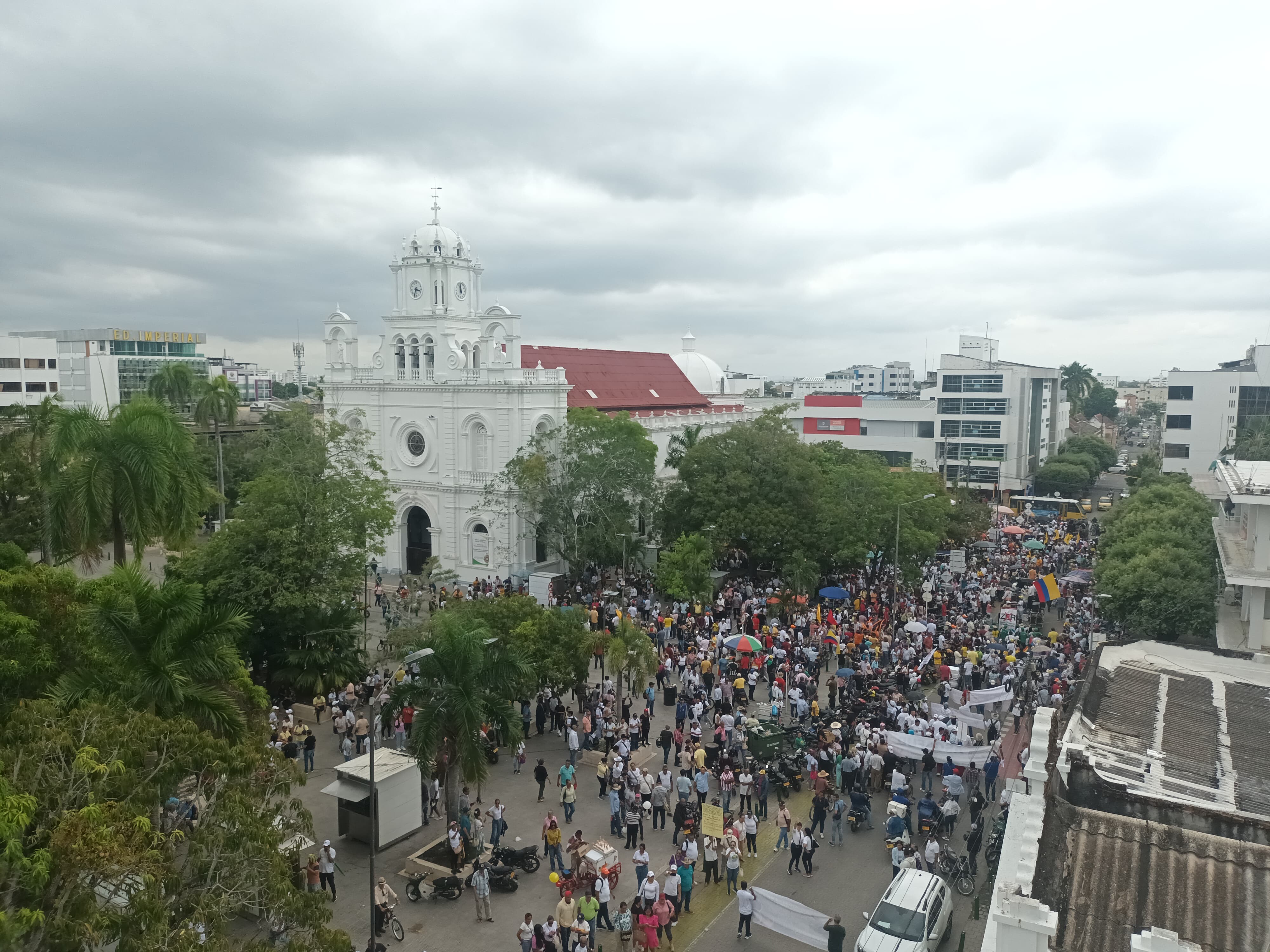 Así fue la masiva movilización realizada este 18 de marzo en la ciudad de Montería. Foto: La W/Claudia Hernández.