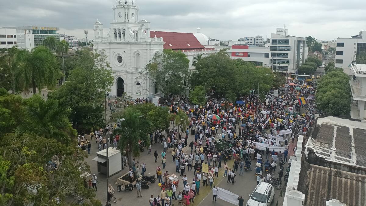 Así fue la masiva movilización realizada este 18 de marzo en la ciudad de Montería