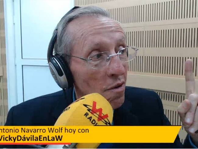 Antonio Navarro, aspirante a la alcaldía de Bogotá. Foto: La WCon Vicky Dávila