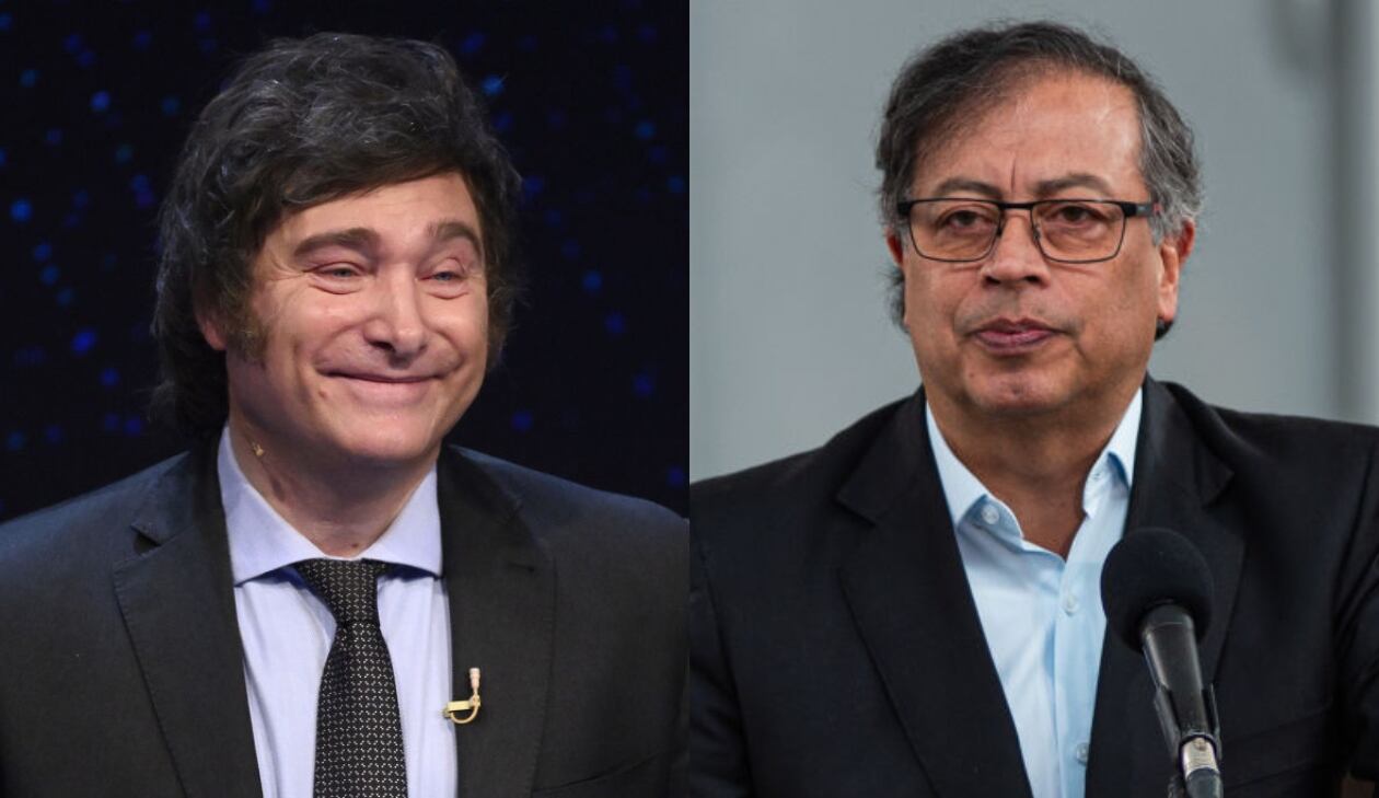 Javier Milei y Gustavo Petro. Foto: Getty Images.