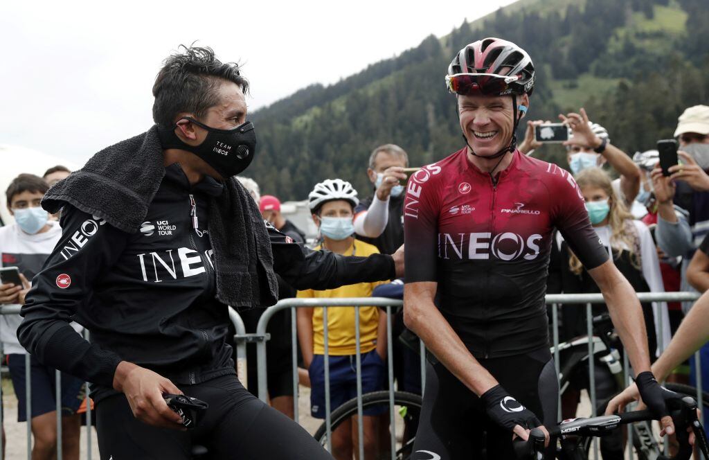Egan Bernal y Chris Froome, excompañeros del Team Ineos / Getty Images