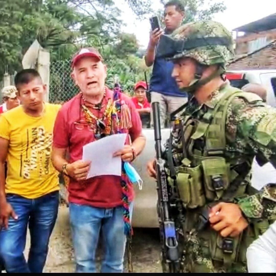 El hecho se registró en el corregimiento de Pajarito en Caloto, Cauca. Crédito: Cric.