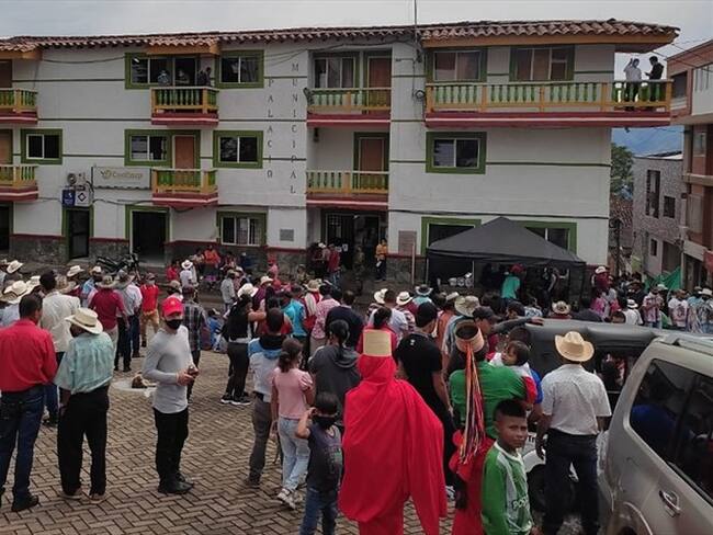 Entregarán 71 toneladas de ayudas a desplazados en Ituango. Foto: Colprensa