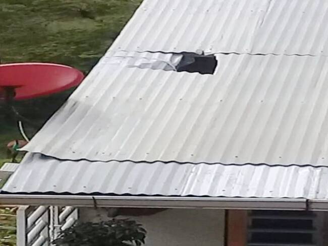 También denunciaron que un artefacto explosivo impactó en una vivienda. Crédito: Red de Derechos Humanos.