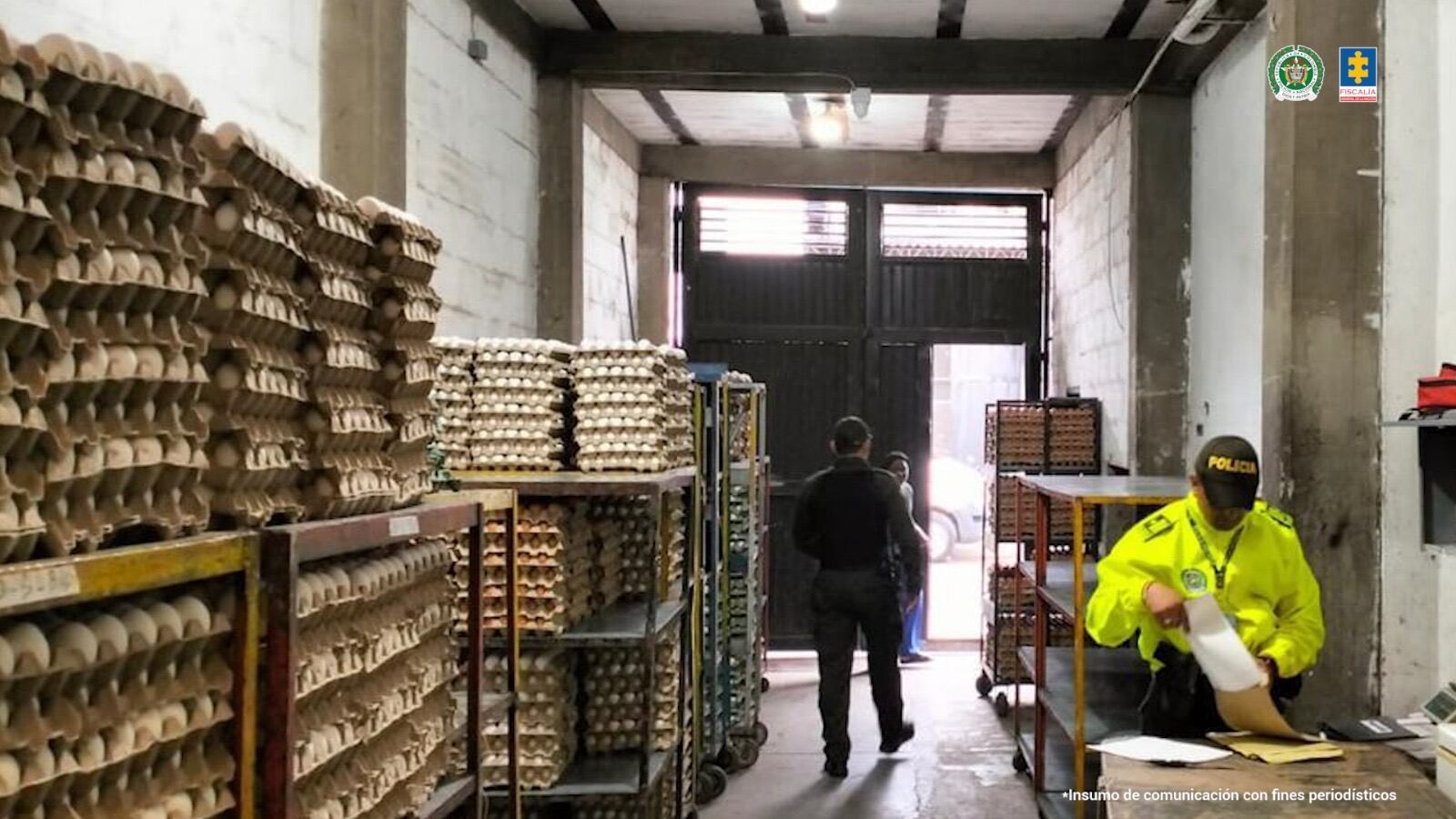 Organización criminal monopolizaba la venta de huevo en Buenaventura. Foto: Policía Nacional