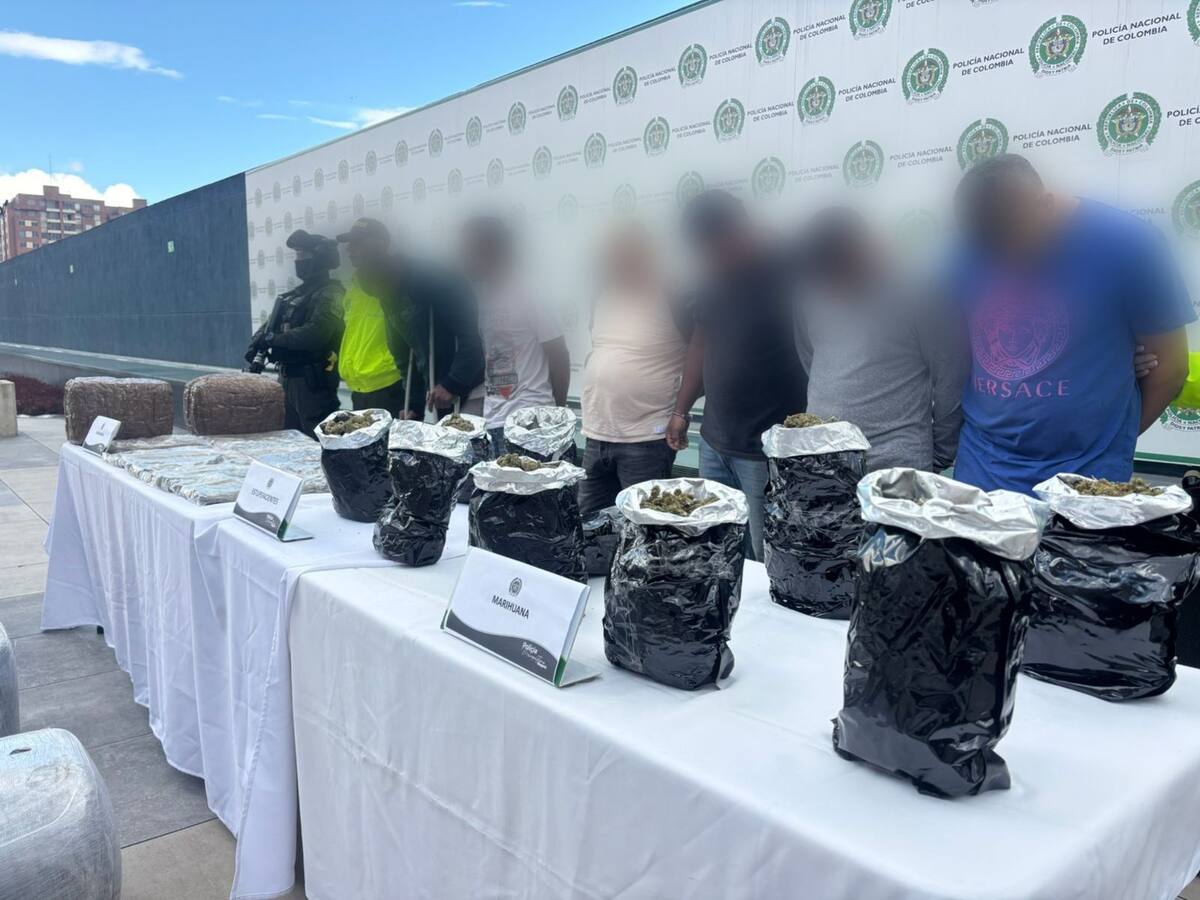 Policía incauta en Bogotá distribución de 2 toneladas de marihuana
