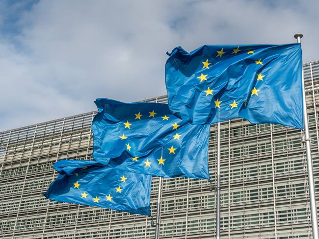 European Union flags at Berlaymont building of the European Commission in Brussels, Belgium. Photo: Getty Images