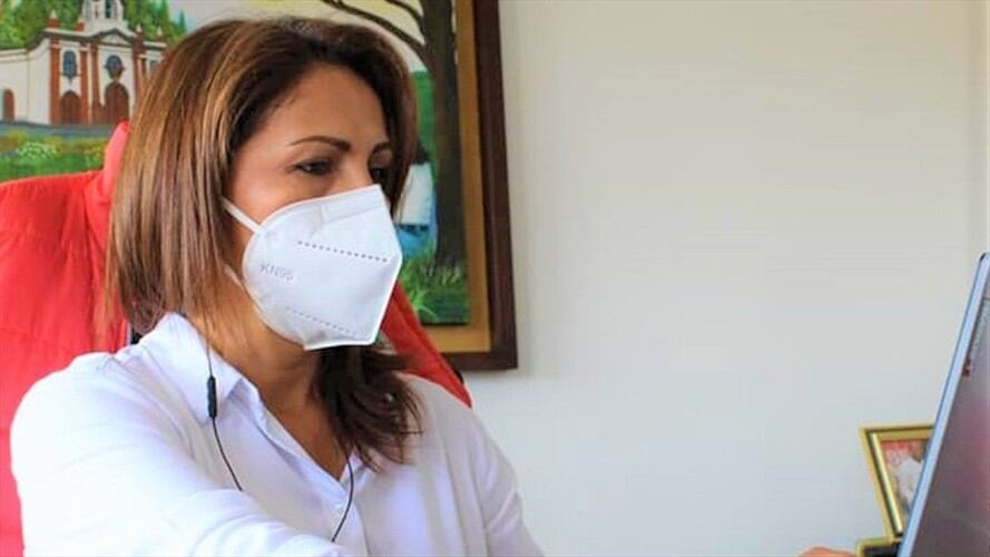 Maribel Perafán, alcaldesa de Timbío, Cauca . Foto: Alcaldía de Timbío