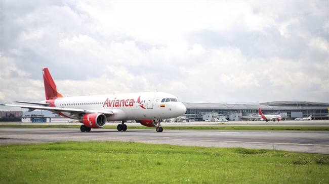 Avión de Avianca. Foto: Colprensa-Álvaro Tavera