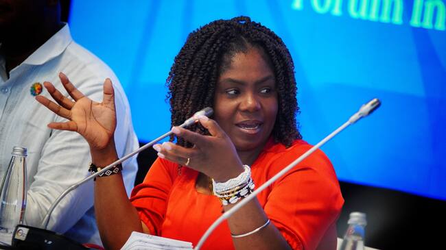 La vicepresidenta solicitó a las Naciones Unidas la creación de un Foro Permanente Afrodescendiente en futuras reuniones de la Conferencia de las Partes. Foto: Vicepresidencia.