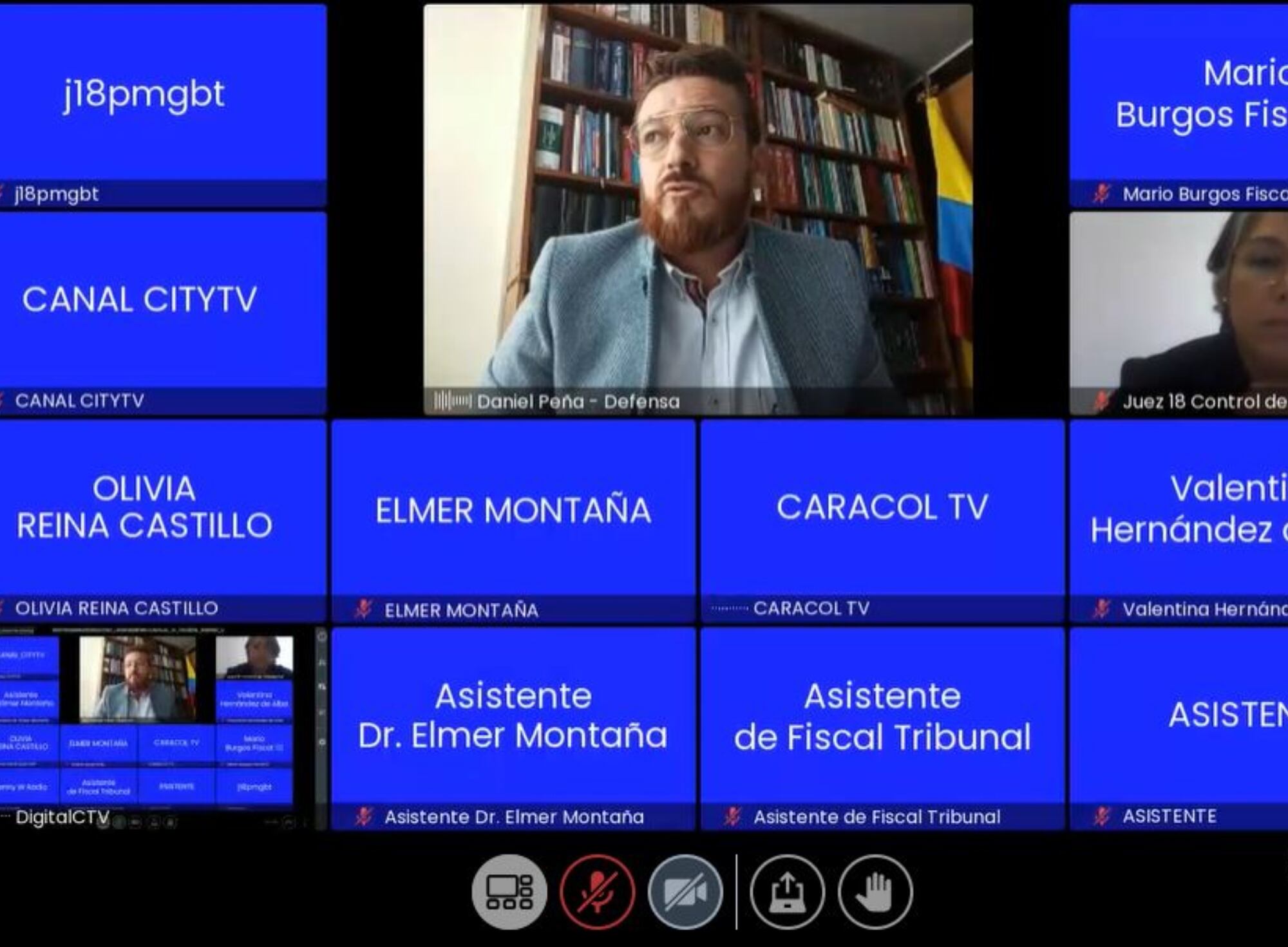 Audiencia Jhonier Leal solicitud de vencimiento de términos. Foto: Suministrada