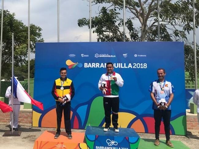 Se estaban retrasando las medallas: Iván López, tirador colombiano. Foto: Barranquilla 2018