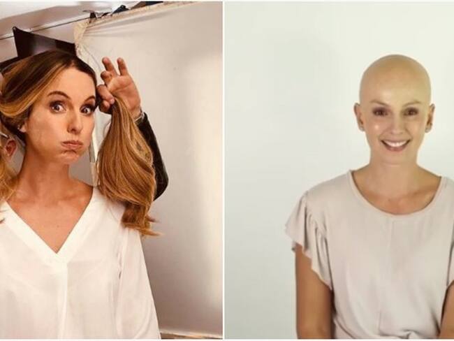 Claudia Bahamón se solidariza con las personas que luchan contra el cáncer . Foto: Instagram