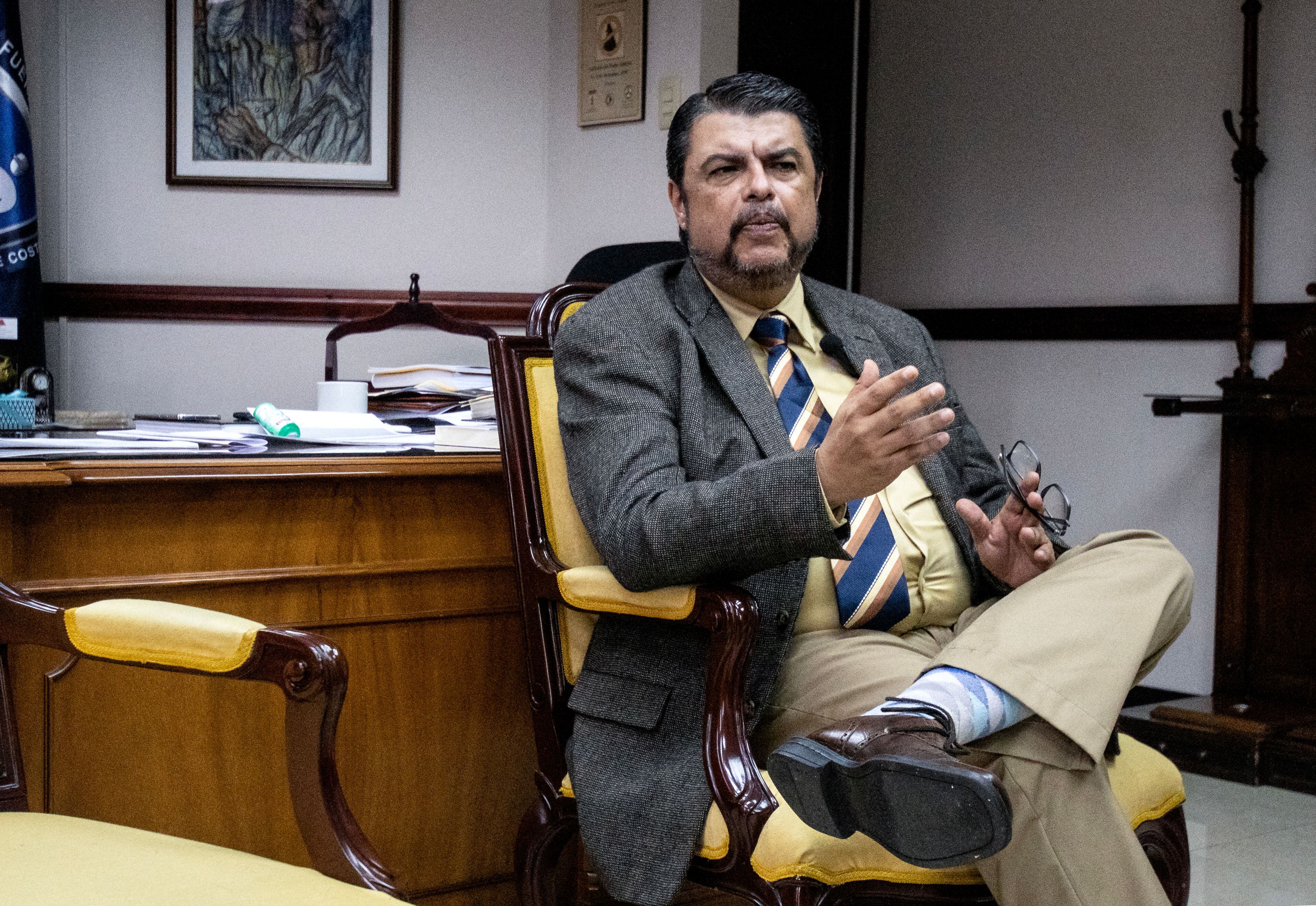 Mario Zamora, ministro de Seguridad Pública de Costa rica. Foto : Ezequiel BECERRA / AFP) (Photo by EZEQUIEL BECERRA/AFP via Getty Images