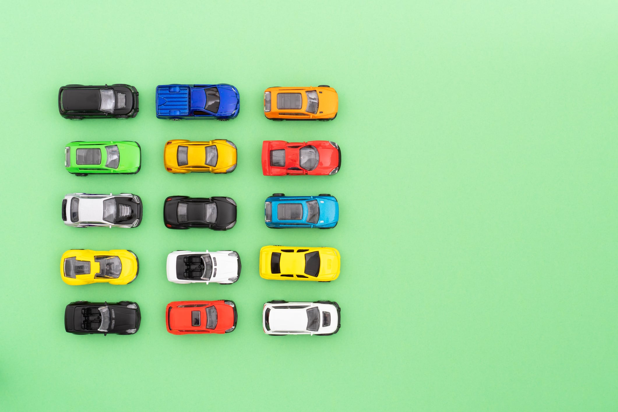 Colores de carros. Getty Images
