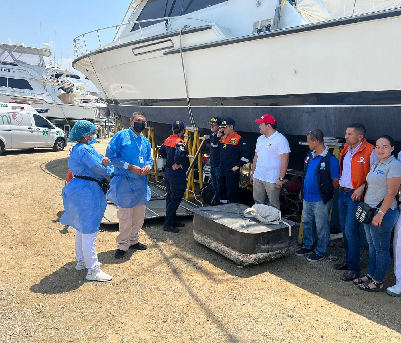 Labores de rescate en la zona/ Alcaldía de Santa Marta