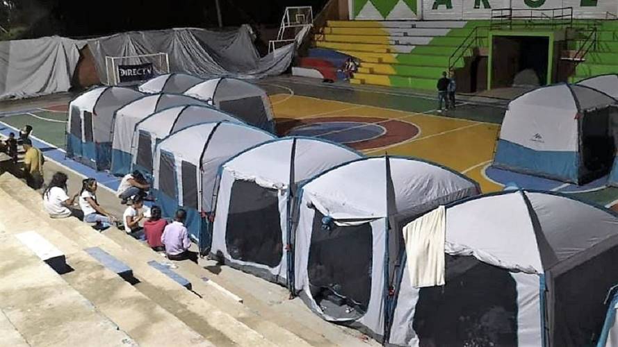 La virtualidad no es una opción porque los niños igual que sus padres están desplazados. Crédito: Alcaldía Argelia Cauca.