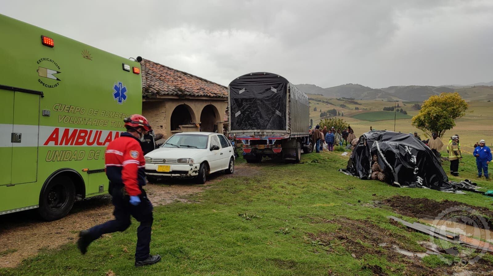 Foto: Cuerpo de Bomberos de Tunja.
