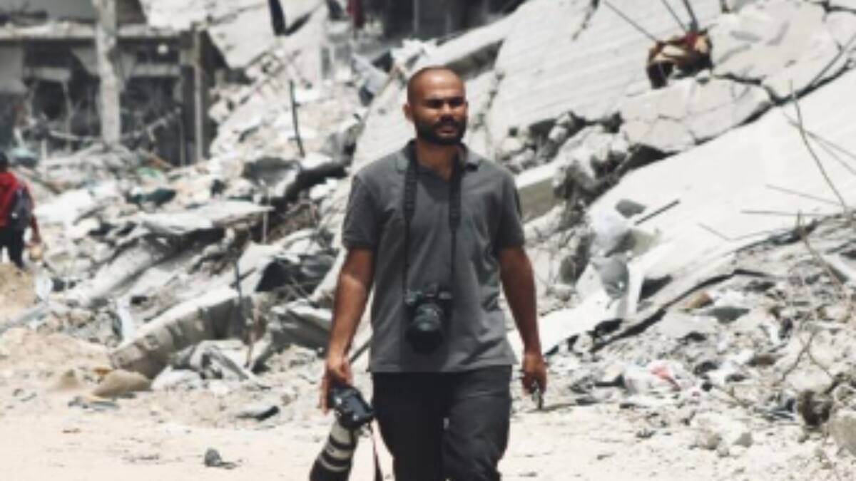 “Hasta la población civil nos tiene miedo”: Fotoperiodista palestino que documenta la guerra en Gaza