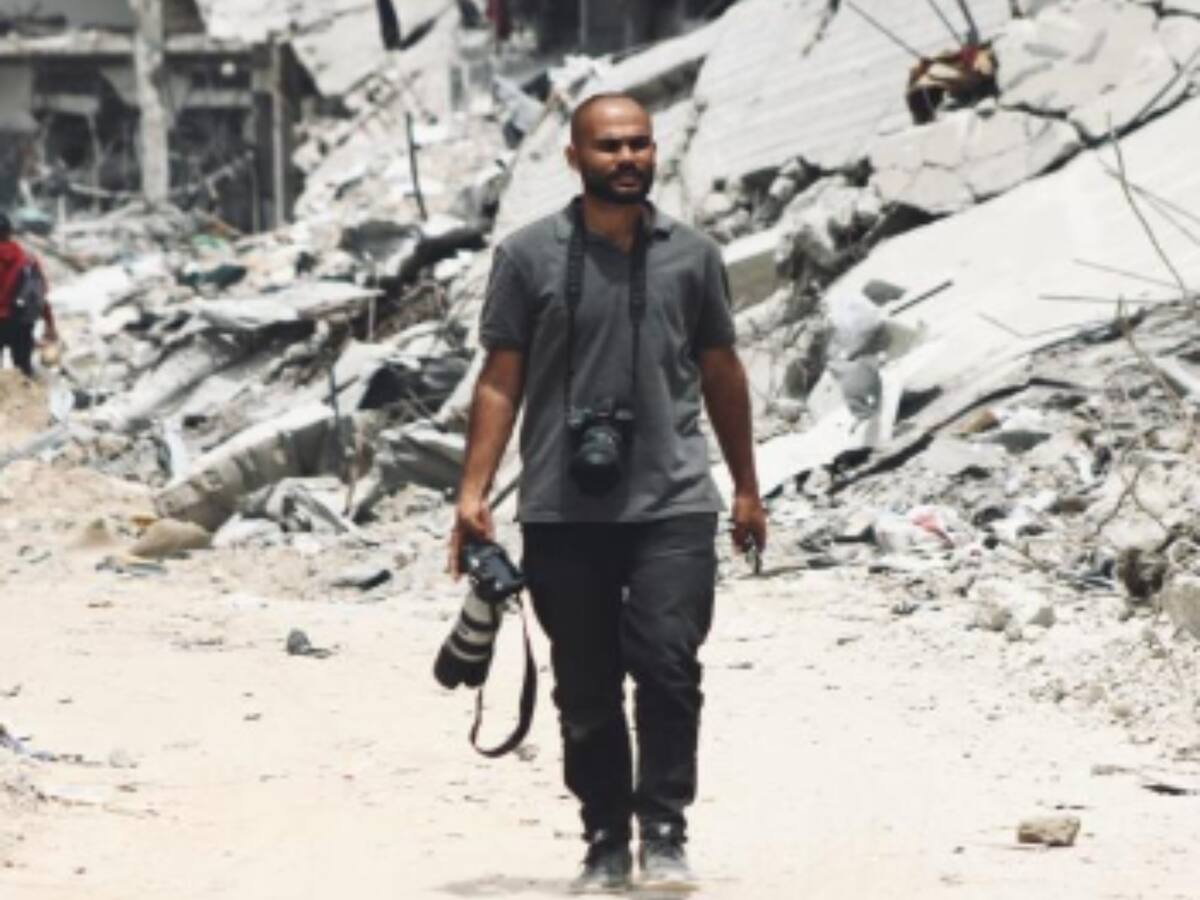 “Hasta la población civil nos tiene miedo”: Fotoperiodista palestino que documenta la guerra en Gaza