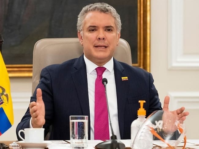 Presidente Duque hace un llamado a los colombianos a tener disciplina con protocolos. Foto: Colprensa