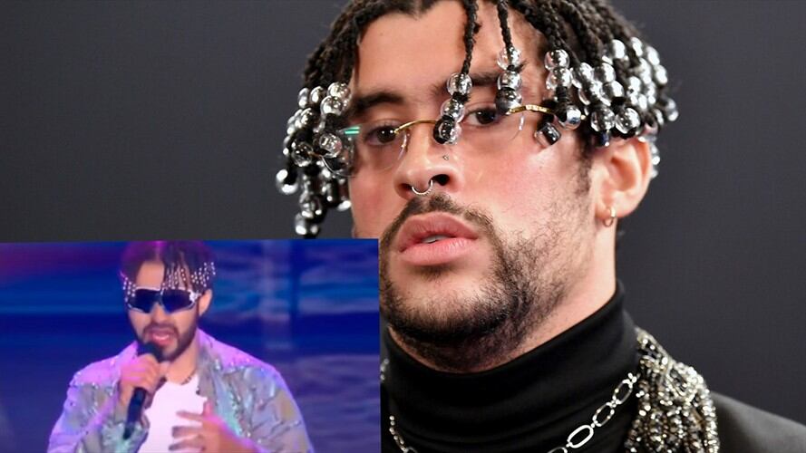 Bad Bunny, cantante urbano. Foto: Getty Images / Imitador de Bad Bunny no pasó en Yo Me Llamo por bueno