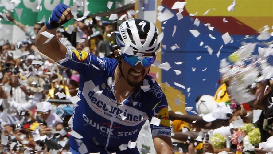 Con un tiempo de 4 horas 16 minutos 44 segundos, el explosivo ciclista de 26 años aventajó al resto del pelotón.. Foto: