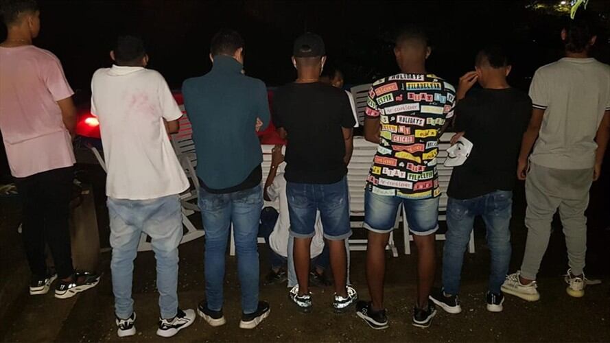 Policía de Santa Marta intervino dos ‘COVID fiestas’ en la celebración de Halloween . Foto: Alcaldía de Santa Marta