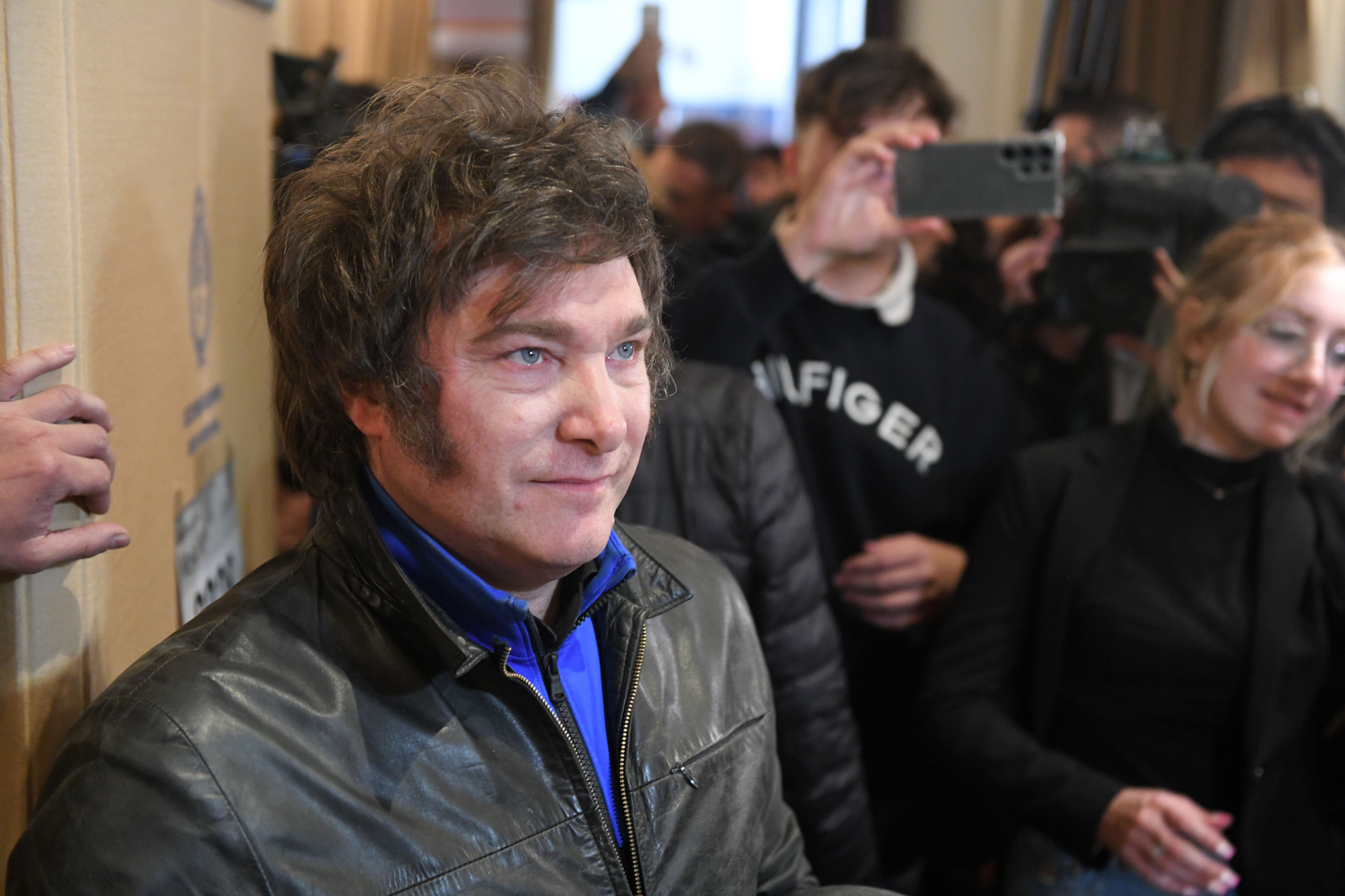 Javier Milei, de la coalición derechista La Libertad Avanza. Foto: EFE/Enrique García Medina