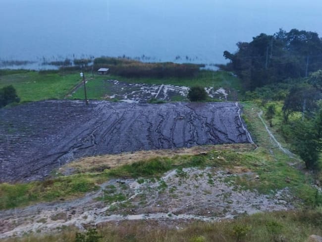 Invierno inundó 530 hectáreas de cultivos de cebolla en Aquitania, Boyacá