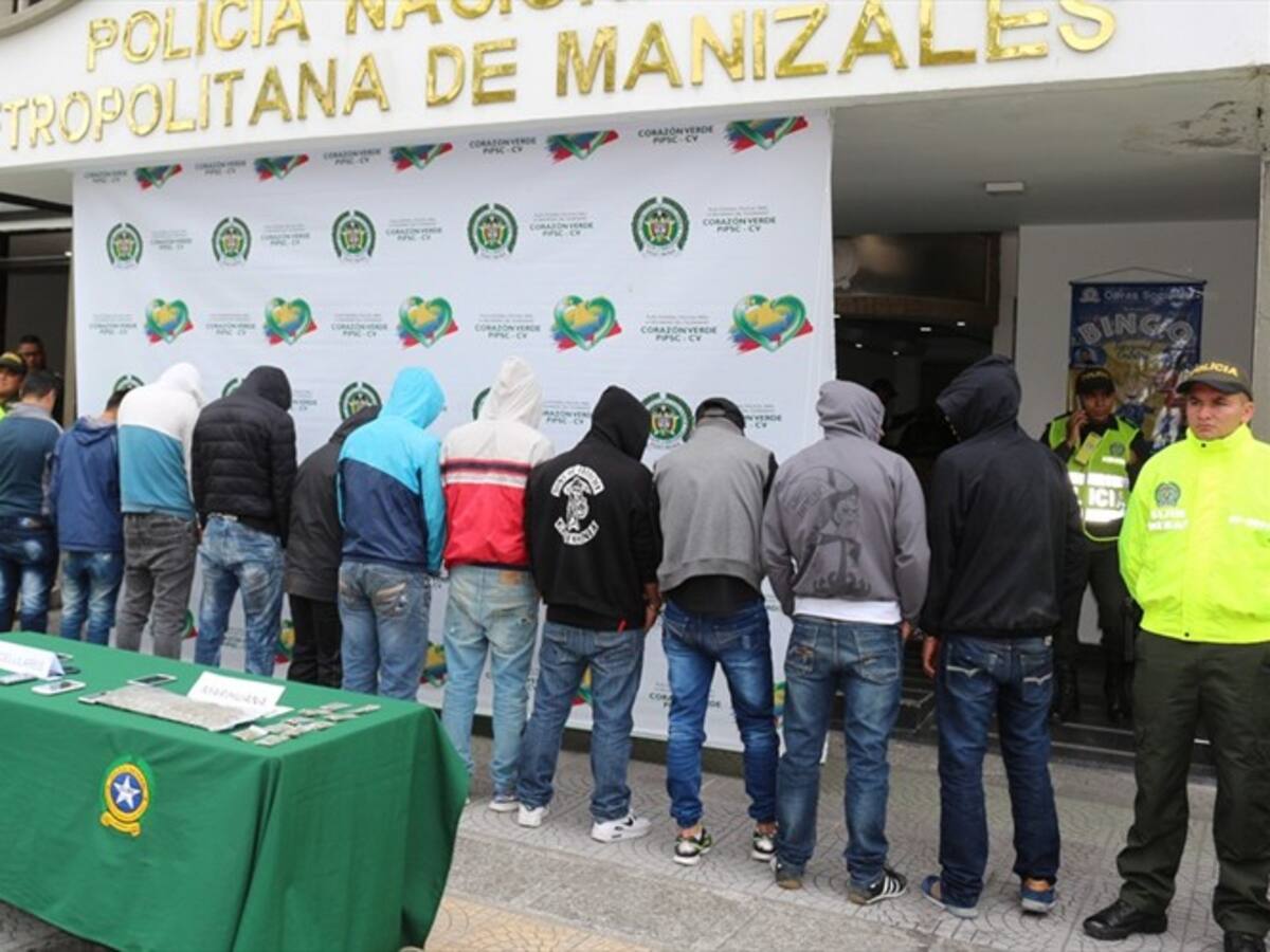 Fueron capturados 11 presuntos ladrones en el centro de Manizales
