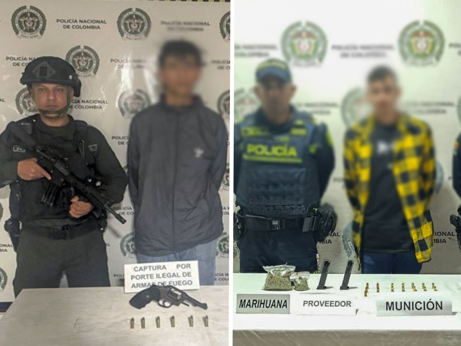 ültimas capturas realizadas en Pereira en contra de hechos sicariales, alias 'Pirry' y alias 'Rodríguez'