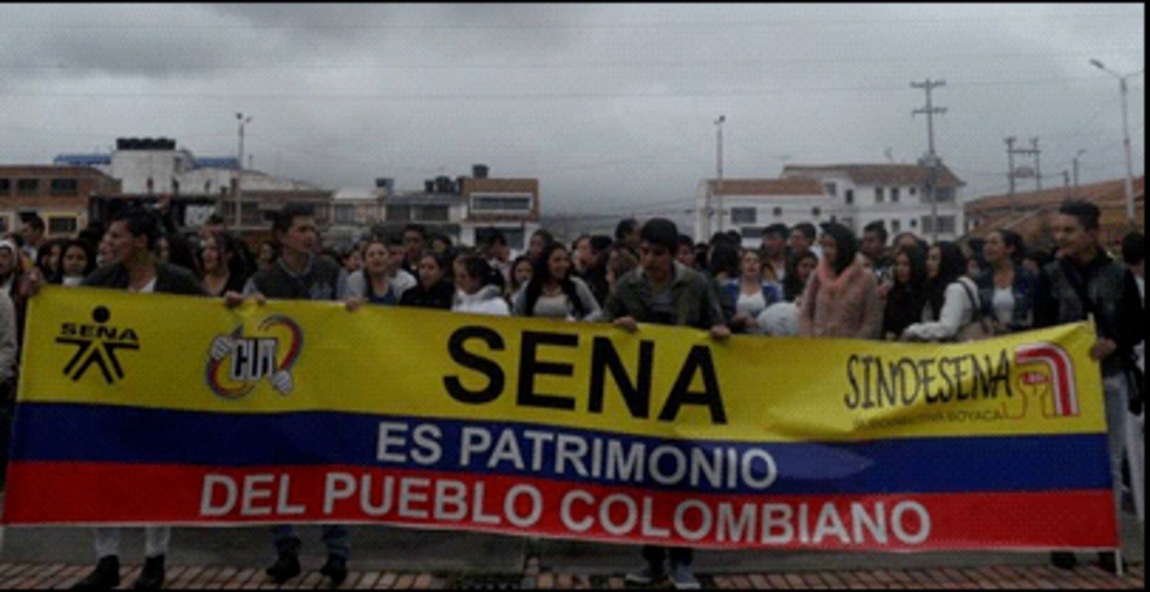 Protestas en el SENA de Dosquebradas, Risaralda / Foto: Colprensa