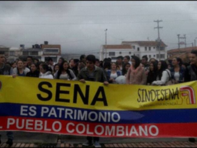 Protestas en el SENA de Dosquebradas, Risaralda / Foto: Colprensa