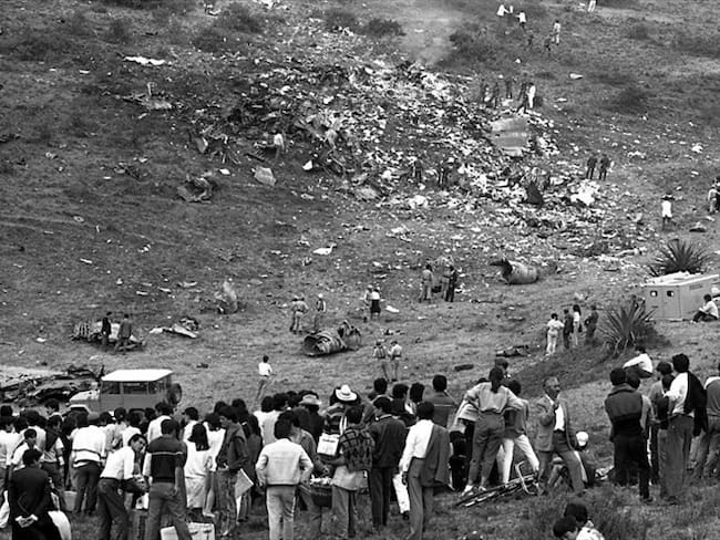 El vuelo 203 de Avianca fue un Boeing 727-21 destruido en pleno vuelo el lunes 27 de noviembre de 1989. El atentado habría sido ordenado por el Cartel de Medellín. Foto: Colprensa / ARCHIVO