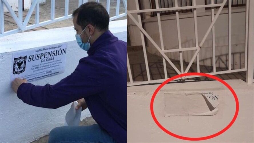 La W ha revelado cómo se está llevando a cabo la modificación irregular de un inmueble ubicado en la calle 34 # 5-89. Foto: Secretaría de Cultura de Bogotá