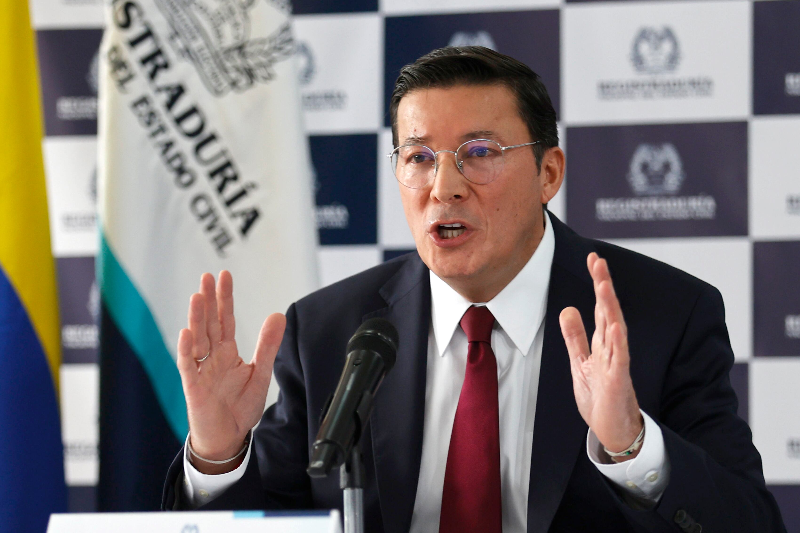 Registrador Hernán Penagos. Foto: EFE/ Mauricio Dueñas Castañeda