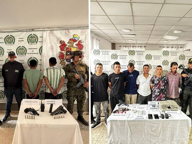 Operativos al occidente de Risaralda dejan varios resultados (fotos: Ejercito Nacional - Policía Nacional)