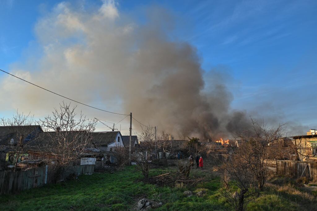 Nuevo ataque ruso en Jerson, Ucrania. Artur Widak/Anadolu Agency via Getty Images