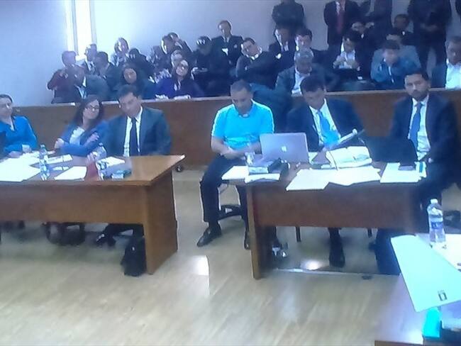 Momento en el que un juez de garantías legalizó la captura del empresario israelí, Alberto Aroch Mugrabi. Foto: Colprensa