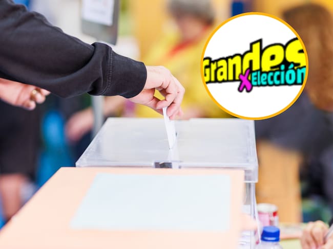 Referencia de votación y logo de 'Grandes x elección'. Foto: Registraduría Nacional / Getty Images.