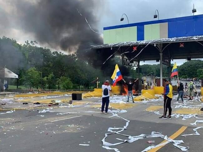 Por actos vandálicos, decretan toque de queda en Sucre.Foto: cortesía.