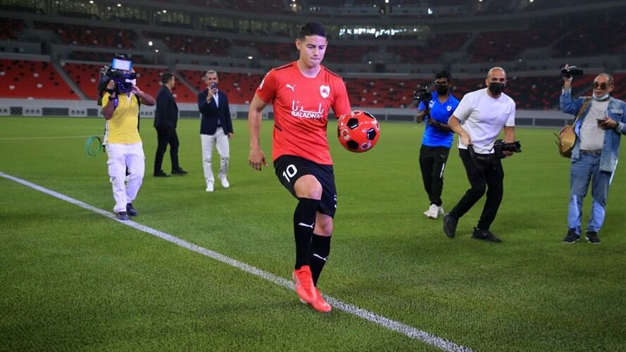 James y un debut sin fecha: tampoco jugará este fin de semana con el Al-Rayyan. Foto: AFP