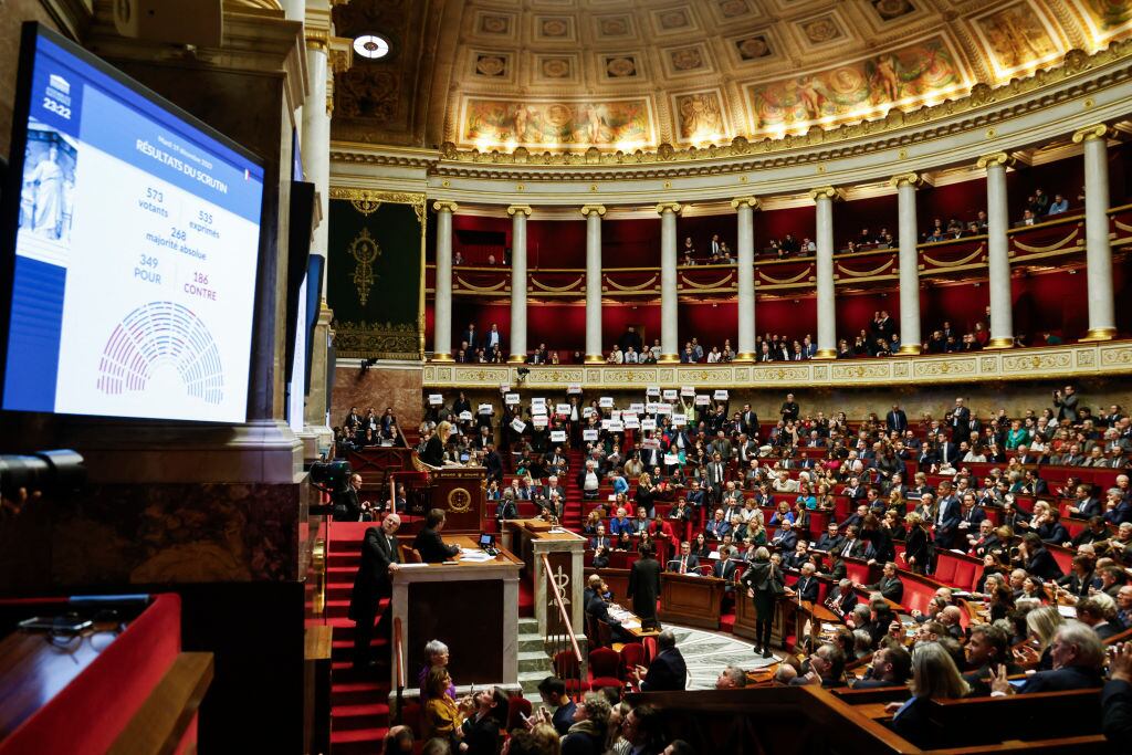 Asamblea Nacional francesa. Foto: Getty Images.