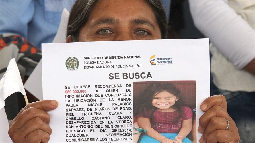 Paula Nicole Palacios Narváez - Desaparecida. Foto: Colprensa