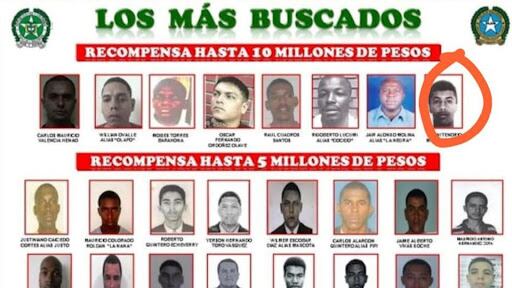 Johni Tenorio Millán, alias Mi Yuca', era perseguido desde 2007 por numerosos delitos, entre ellos un homicidio agravado por tortura.