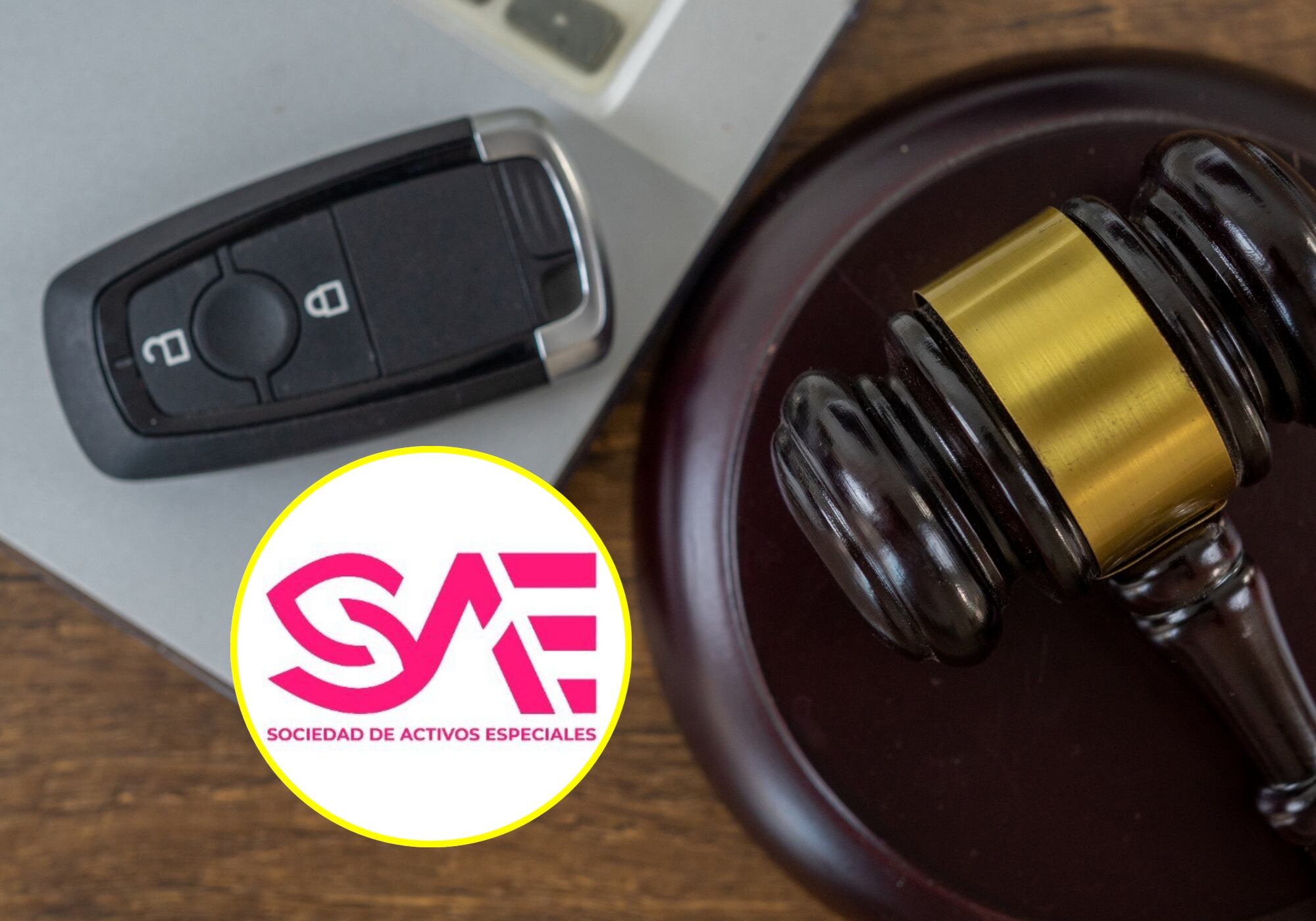 Imagen de referencia y logo de la SAE. Foto: Getty Images / SAE