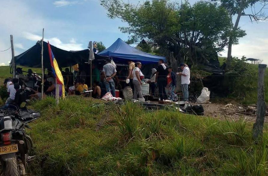 Unas 180 personas provenientes de la región del Catatumbo habían sido reubicadas por la ANT en la finca Las Palmas del municipio de Puerto Boyacá / Foto: Suministrada.