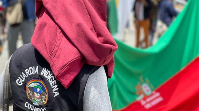 La Guardia Indígena permanecerá en la zona, a la espera de las decisiones de las comunidades . Foto: W Radio